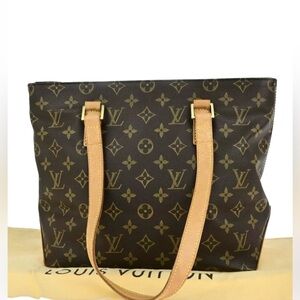 Louis Vuitton Brown Monogram Cabas Piano Shoulder Bag
